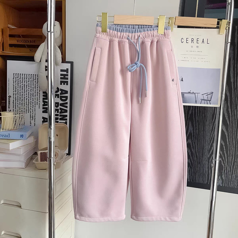 Korean style fashion spring new arrival sports casual pants  spring and autumn hot style loose versatile drawstring scimitar sweatpants for women