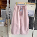 Korean style fashion spring new arrival sports casual pants  spring and autumn hot style loose versatile drawstring scimitar sweatpants for women