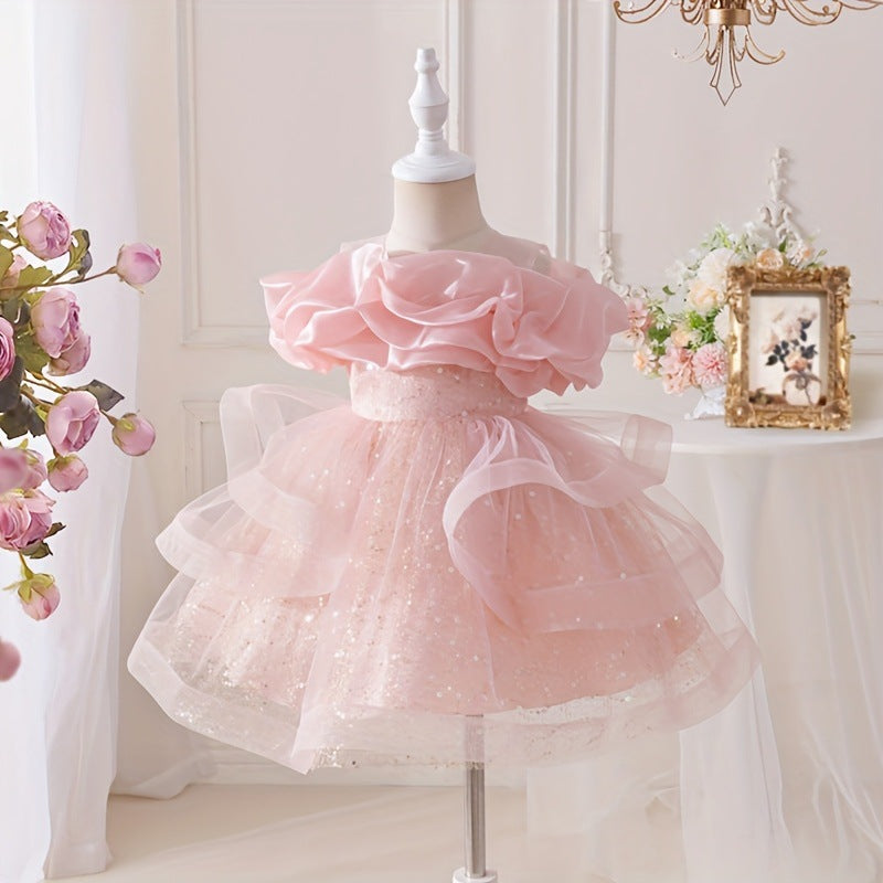 Children's formal dresses princess gowns - new cross-border collection - high-end girls' dresses - little girl's piano recital & children's day performance outfits