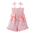 Children's clothing cross-border european and american girl suspender one-piece pants baby children's clothing suit
