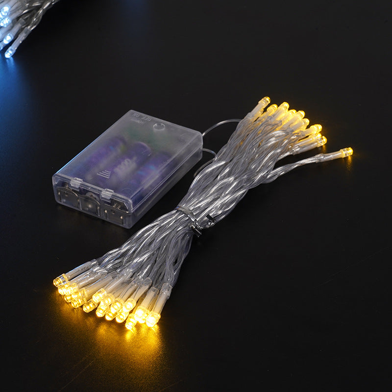 led lanterns waterproof rubber wire flashing lights low-voltage gypsy stars outdoor tree-entangled Christmas decorative lights