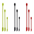 Silicone small tip spatula spoon suit baking mini long double-ended two-in-one spatula jam bottle spatula