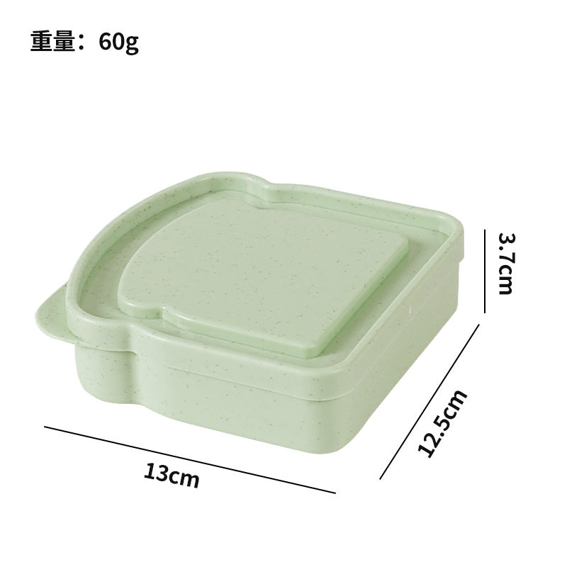 japanese style crisper plastic for homesuit toast wheat straw sandwich storage box outdoor portable lunch box