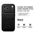 iphone 17 pro max leather case card holder phone case apple 16 vegan leather matte anti-drop protective cover