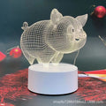 3d night light acrylic children's cartoon logo birthday gift table lamp led ambient light touch control eye protection