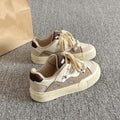 Retrocasual sneakers for women 2026 springthick sole sports white shoesnew arrivaleasiest for matchniche style bread shoes
