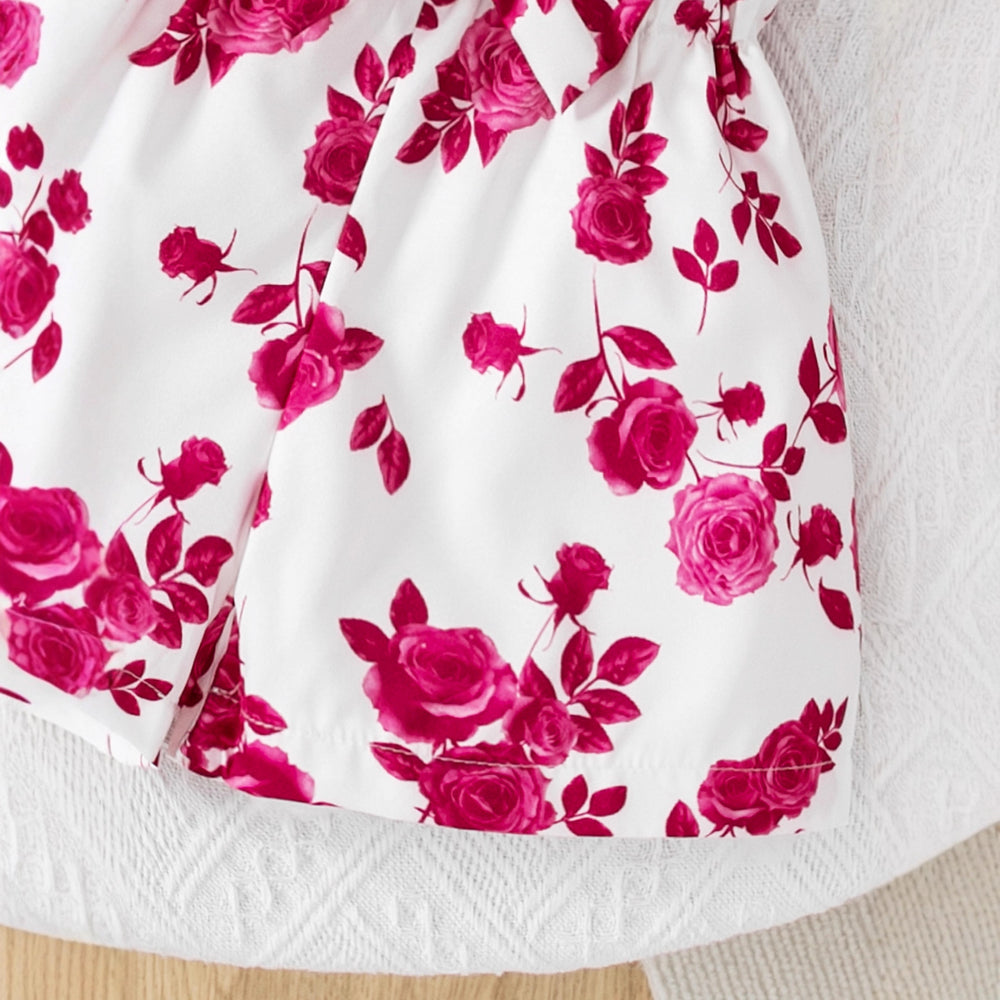 cross-border new arrival: girls' elegant solid color camisole off-the-shoulder waist-cinching top + shorts set