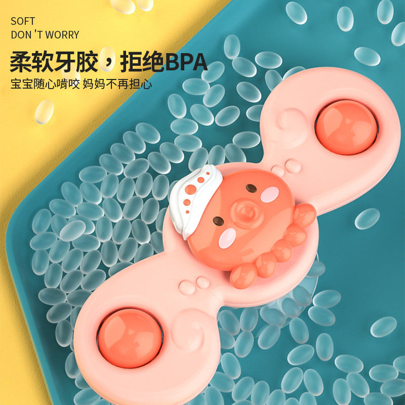 1 year old 0 a 6 months or more 8 2 baby toys dining chair suction cup rotation music baby early education puzzle grasp training