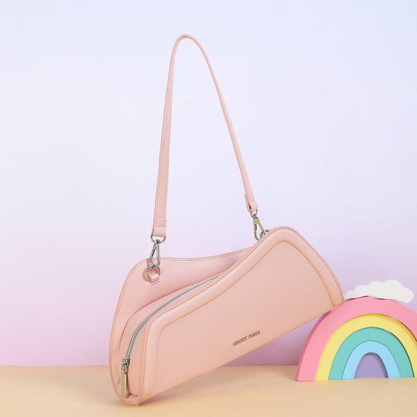 Wesson new bag women's shoulder bag fashion pu underarm bag versatile Korean version niche large-capacity handbag