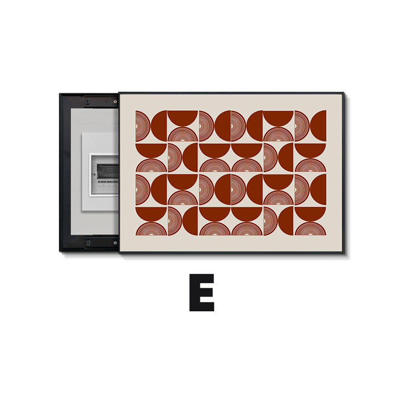 Light luxury meter box painting decorative painting distribution box strong electric box electric switch box modern simple non-punching switch