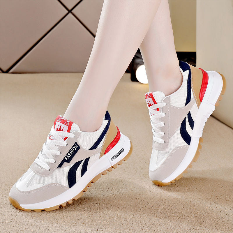 Women's sneakers: 2025 summer new arrivals - lightweight running shoes for students, dad shoes, casual, versatile, breathable, couple's agnes shoes