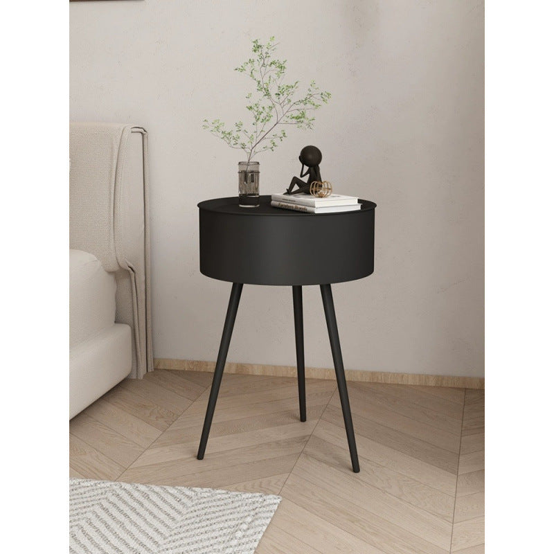 Scandinavian small round table coffee table sofa side table balcony bedroom casual rental room living room simple round small coffee table