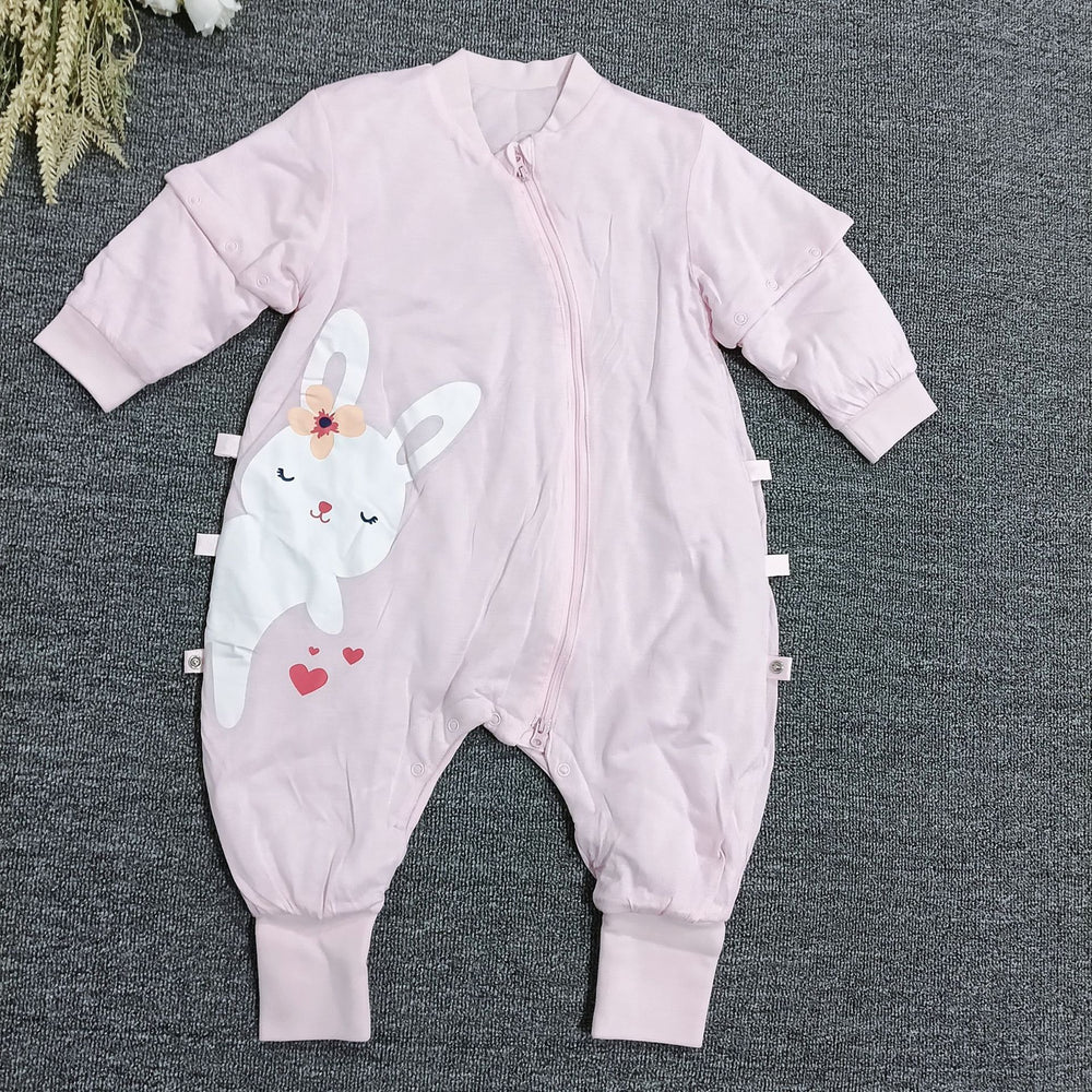 Export original single baby sleeping bag spring fall and winter thickened baby detachable constant temperature sleeping bag girl anti-kick quilt handy gadget