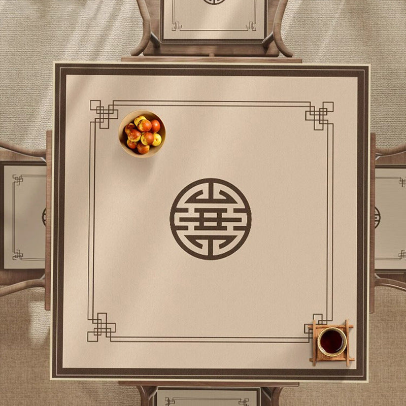 Tablecloth mahjong table special no-wash  new year table mat sound insulationthickenednon-slip new chinoiserie winter tablecloth