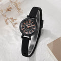 New arrival ultra-thin women's small dial watch alloy luxury quartz watch plaid silicone strap fashion watch watch