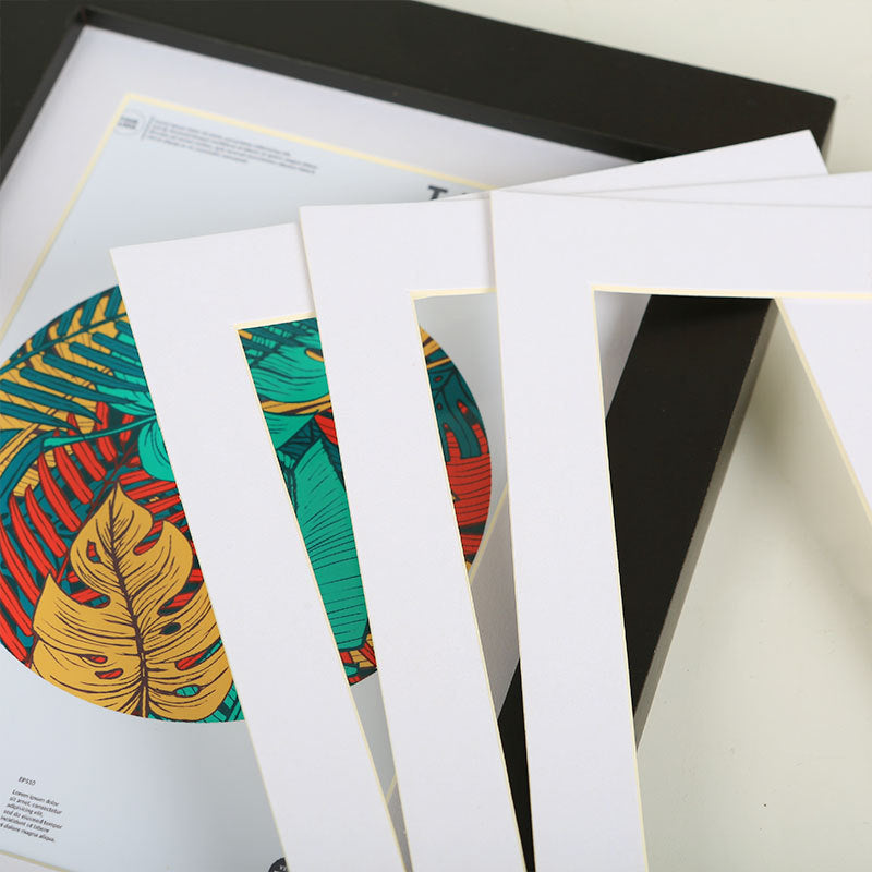 Photo frame picture frame lined cardboard mounted A4a3 paper 10 inch 12 16 18 20 24 square 4k8K white