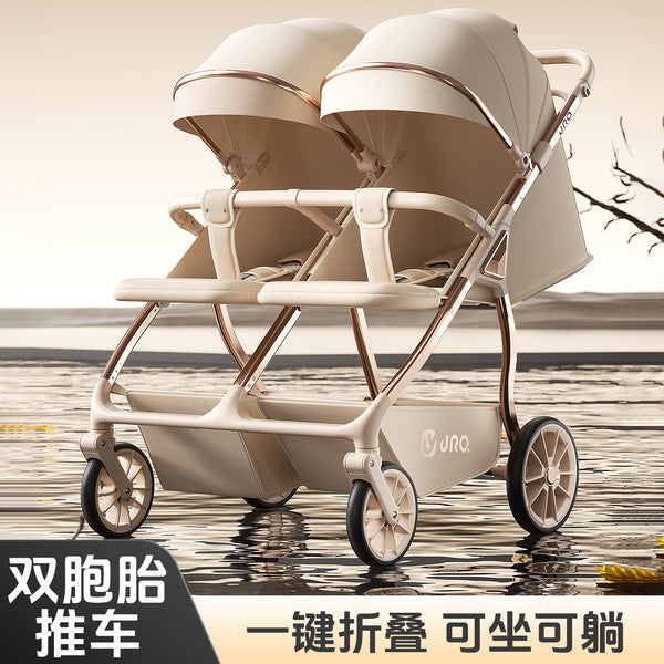 Baby stroller can sit and lie down, lightweight folding, newborn children's baby stroller 0 to 3 years old baby walking artifact