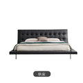 Onda bed italian normcore genuine leather bed house large flat designer 2* 2m master bedroom double bed double bed black