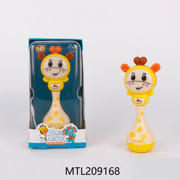 Cross-border  music rhythm stick, baby rocker 0-1 year old baby enlightenment soothing hand rattle toy