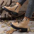 Boots women's short boots british style autumn winternew arrival single boots trendy thick bottom slim motorcycle boots wholesale dropshipping