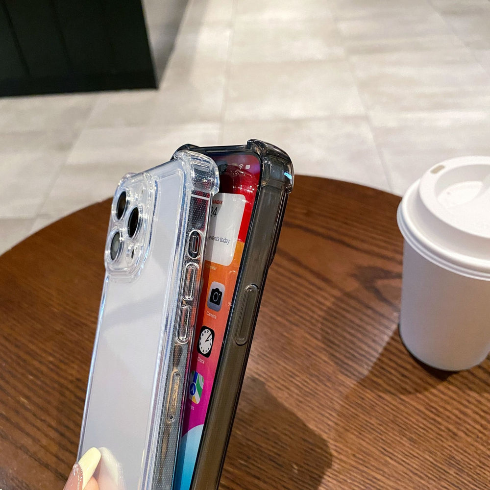 Thickened anti-collision transparent phone case for apple 17, flexible and durable iphone 18 four-corner shockproof space case for 16
