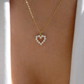 Wholesale heart necklaces: versatile european & american style jewelry, hollow-carved, diamond-accented, multi-layered alloy choker necklace - trendy ins style