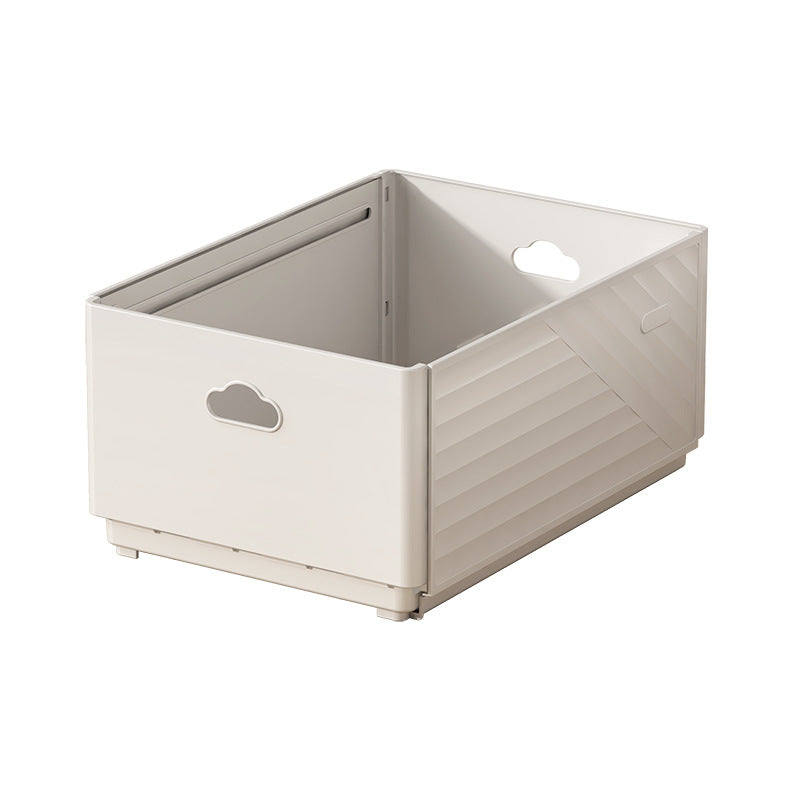 Retractable storage box Living room Kitchen cabinet Seasoning storage box Drawer Folding rectangular snack desktop storage basket