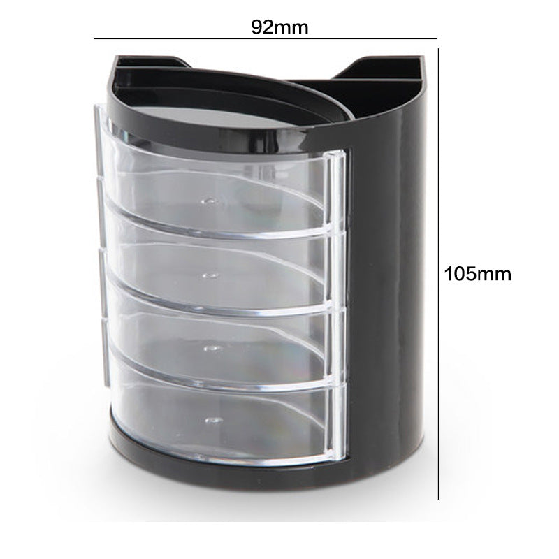 Deli Stationery Multi-layer Pen Holder Office Business Plastic Pen Holder Metal Grid Pen Holder Pen Holder Combination Storage Box