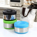 Takeaway insulated rice bucket for office workers with soup and rice portable fresh satchel pot stainless steel three-piece set processing personalized
