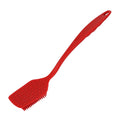 Silicone brush is soft and does not scratch the pot. silicone all-in-one long handle brush. pot washing brush. kitchen decontamination cleaning brush