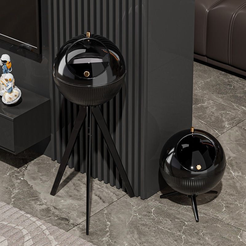 Trash can living room high-end for home bedroom kitchen high-leg storage bucket large-capacity storage rack no-bending garbage rack