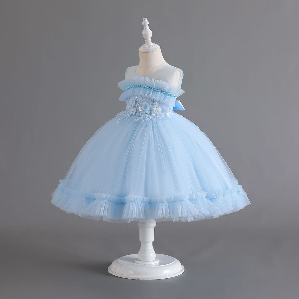 Export children's sequin lace princess dress for baby girls' first birthday - baby dress