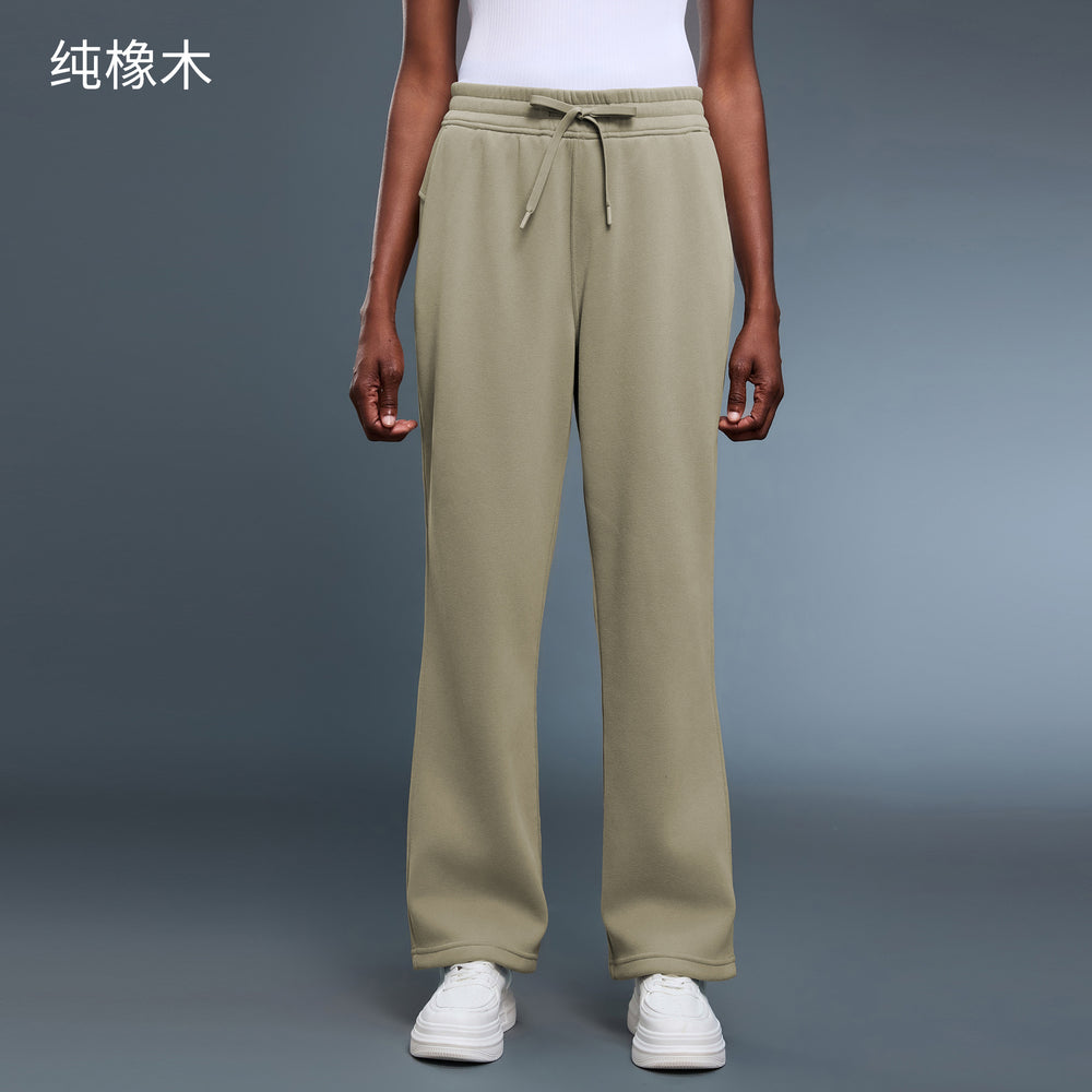 Loose sports pants for women fall and winterfleece-linedheattechcomfortablestraight-leg pants work clothingeasiest for matchslimming lookcasual pantsd25135
