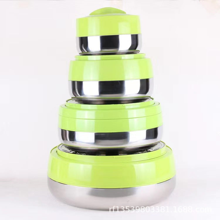 Food warmer containerexport cross-border hot selling 4pcs 2l-4l-6l-10l persimmon-shaped insulated rice