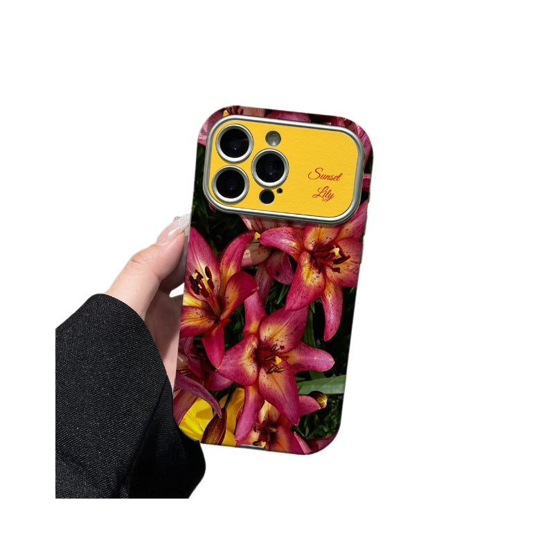 Lily skin phone case for iphone 17 pro max, apple 16 full coverage shockproof protective case, apple 17