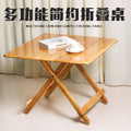 Solid wood folding table - portable dining table - perfect for rentals, simple folding table, square folding table, night market stall table, outdoor folding table