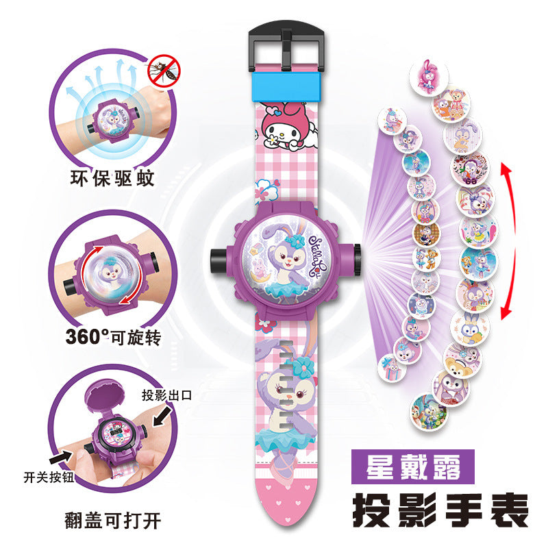 Kids' toy zero mosquito repellent bracelet ultraman kindergarten kuromi boy girl electronic projection watch