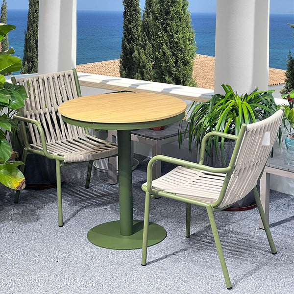 Outdoor courtyard balcony leisure tables and chairs rattan chairs three-piece set open-air garden villa landscape waterproof external tables and chairs