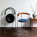 Retro scandinavian foldable chair small apartment for homesolid wood dining chair chair casual modern restaurant casual back chair