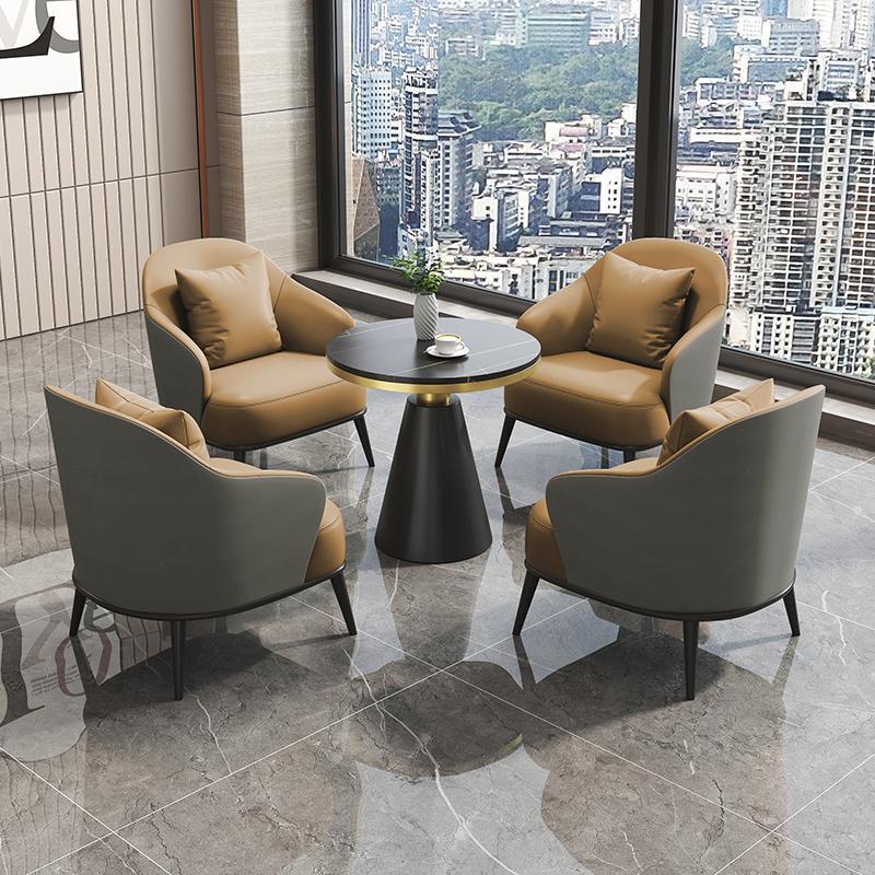 Reception table and chair combination sales office accessible luxury hotel balcony casualcasual beauty salon sofa single person negotiation meeting