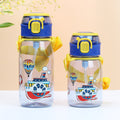 Factory personalized cute cartoon kids plastic cup duckbill straw cup portable strap cup cross-border water cup