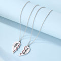Wholesale heart pendants: european & american cross-border personalized jewelry for women - creative best friend & good friend heart-shaped letter necklace