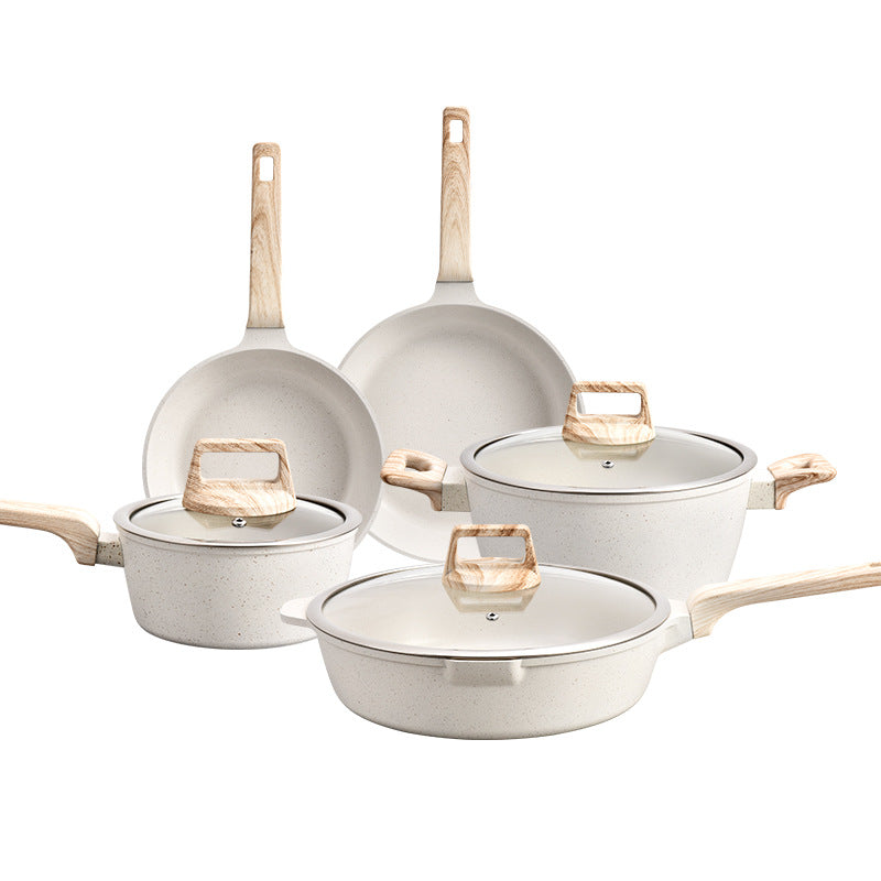 Cookware kitchen gift non-stick cookware set pots high-looking kitchen utensils family cooking pot suit
