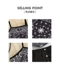 girls' summer outfit: paisley print cami top with black shorts skirt - two-piece set for summer baby girls and children