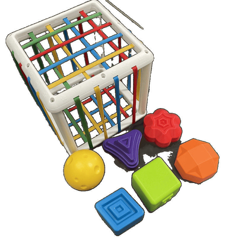 Rainbow Sessele toy shape color cognition hand fine movement training infant early education toy puzzle