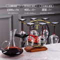 Decanter + 460ml wine glass + peaceful deer wine rack
