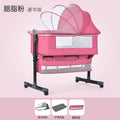Baby crib newborn bed splicing large bed baby rocking bed bb children's bed cradle bed multifunctional movable foldable