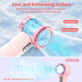 high-speed handheld cooling fan usb rechargeable mini digital display turbine violent high wind small fan s006