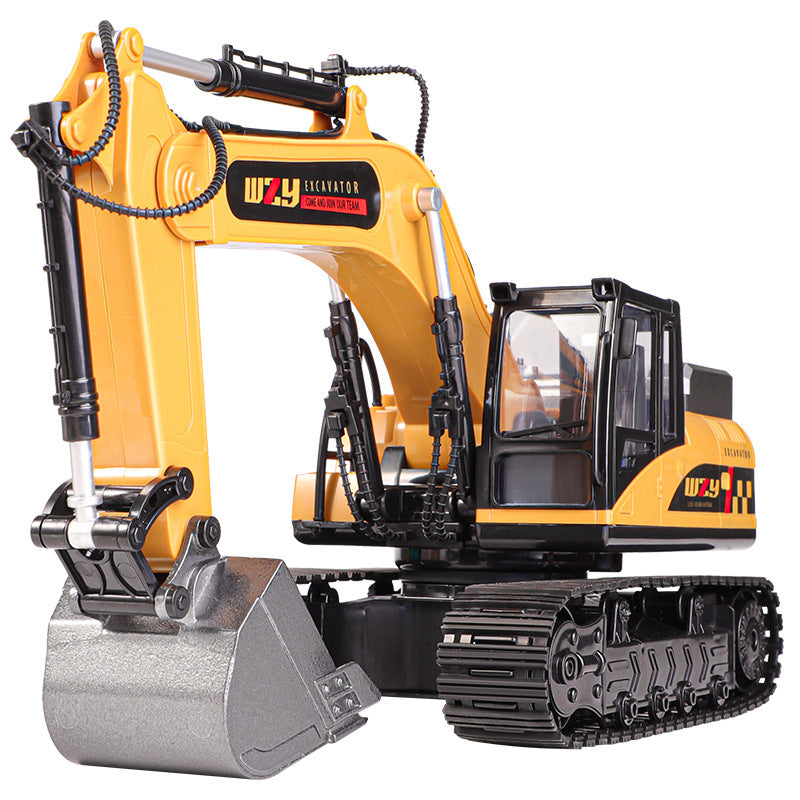alloy remote control excavator toy car kids boys large engineering vehicle excavator toy wireless excavator