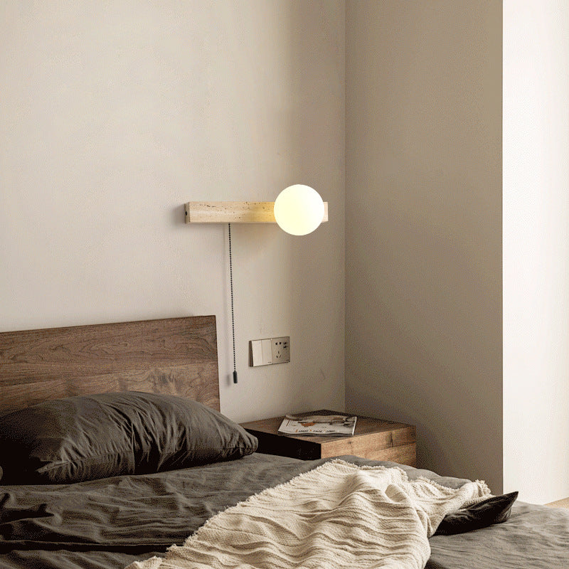 Wabi Sandy Wind Bedroom Bedside Wall Lamps Medieval Creative Designer Living Room Background Wall Stairs Cream Wind Yellow Travertine